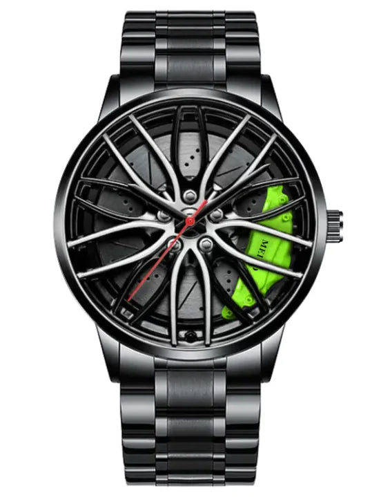 Vacuum Plating Wheel Style Watch