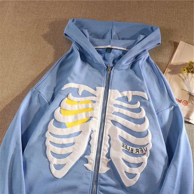 Rhinestone Skeleton Hoodie